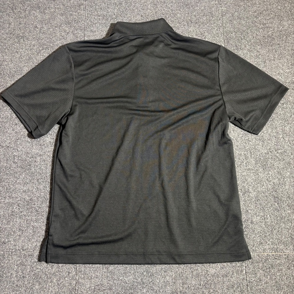 PGA Tour Mens Golf Polo Shirt Black Caviar Textured Short Sleeve Size Large NWT - Picture 2 of 9